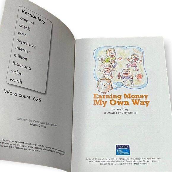 Earning Money My Own Way By Jane Cregg Social Studies Children Fictional Book - Picture 2 of 3